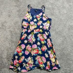 Forever 21 navy floral dress